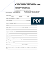Summer 09 Registration Form