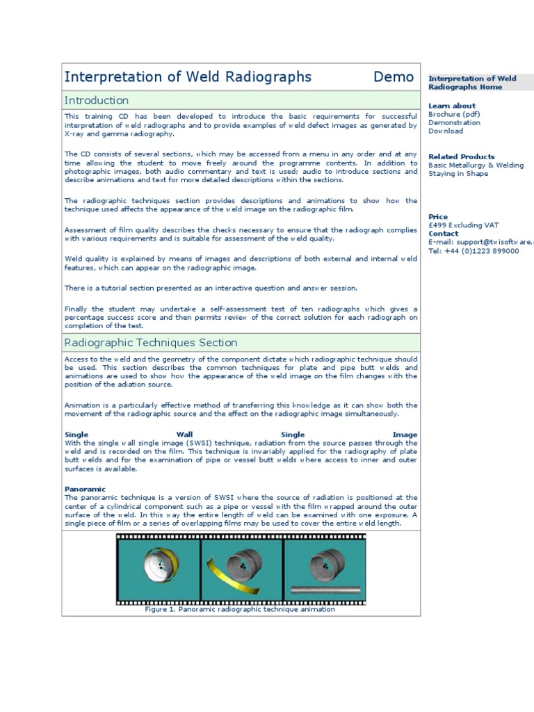 Radiographer’S Weld Interpretation Reference – SDYEM
