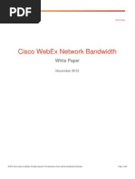 Webex Network Bandwidth