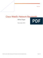Webex Network Bandwidth
