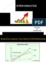 Break-Even Analysis: Presented by Shabnam Arah
