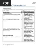 PBL Essential Elements Checklist: Does The Project ?