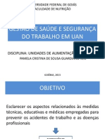 Gestão de Saúde e Segurança Do Trabalho em Uan