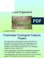 Pond Ecological Analysis