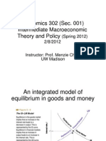 Economics 302 (Sec. 001) Intermediate Macroeconomic Theory and Policy Theory and Policy