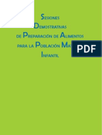 Sesiones demostrativas de alimentación materno infantil