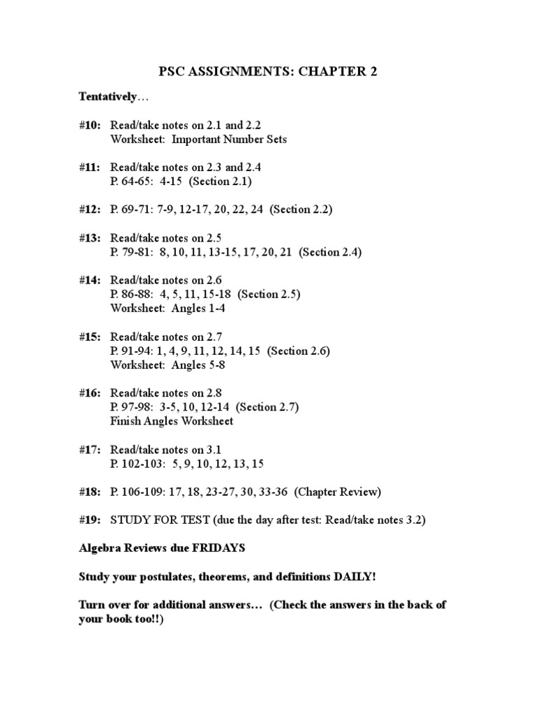 Assignments PSC Chapter 2 | PDF | Teaching Methods & Materials | Computers