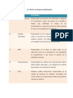 2.7 Roles y Responsabilidades