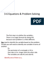 3 6 Equations Amp Problem Solving