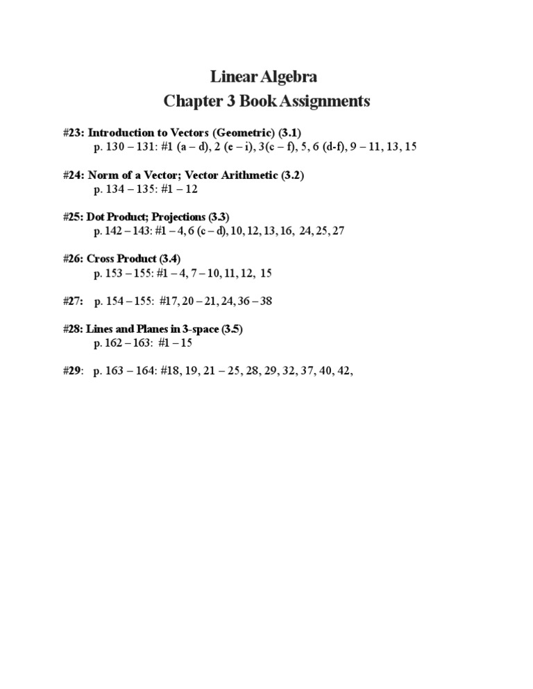 Assignments LA Chapter 3 | PDF | Computers