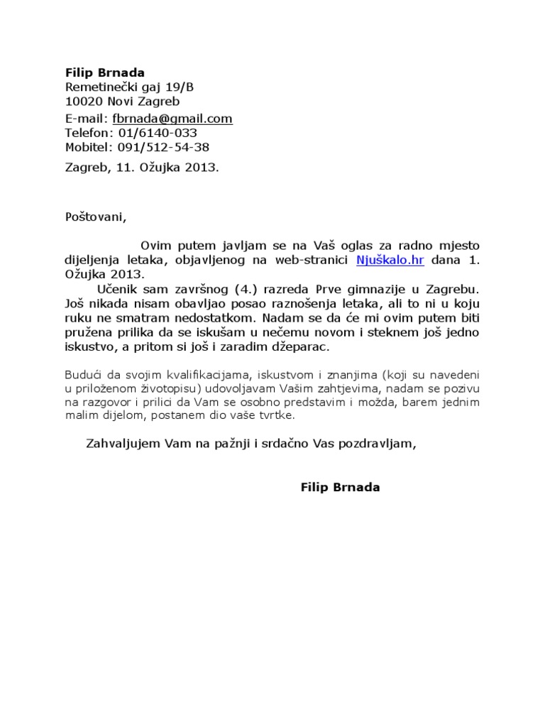 Molba | PDF