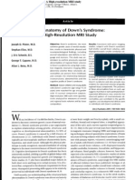 Neuroanatomy of Down's Syndrome