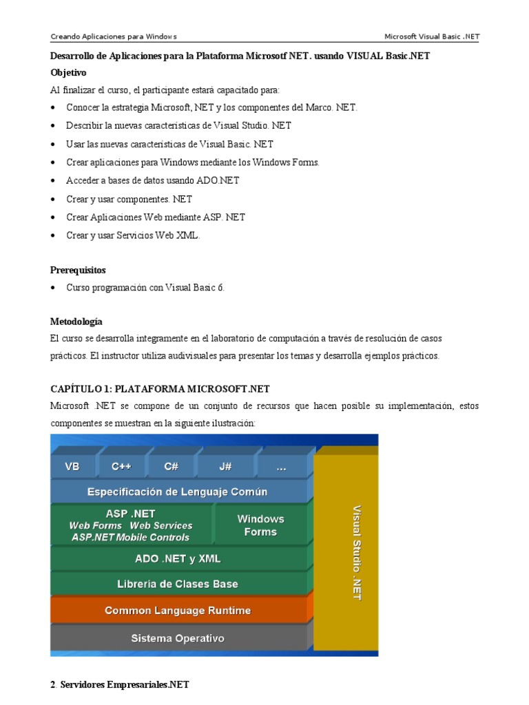 Manual | PDF | .NET Framework | Microsoft Visual Studio