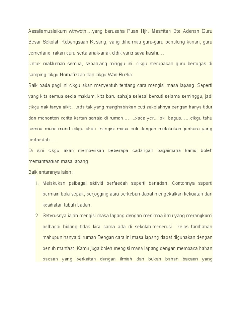 Mengisi Masa Lapang Pdf