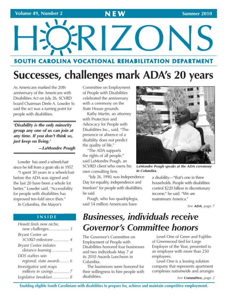 New Horizons 2010 Volume 49-2 Summer | PDF | Social Security ...