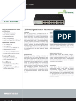 24-Port Gigabit Switch, Rackmount/Desktop: DGS-1024D