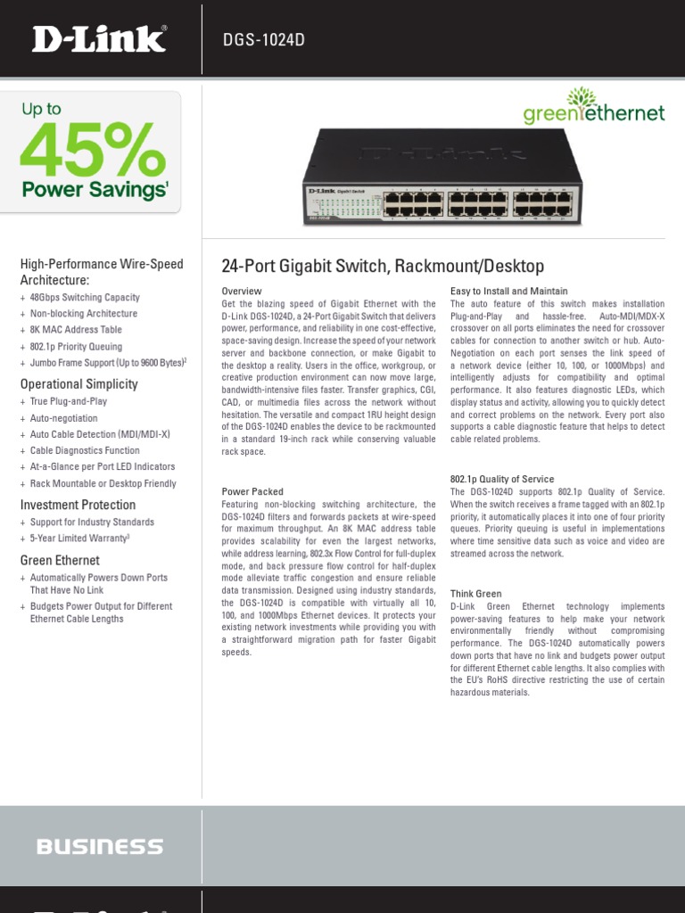 Dlink | Ethernet | Computer Network