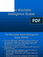 Lecture 15 - The Wechsler Intelligence Scales