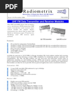 Radiometrix: UHF FM Data Transmitter and Receiver Modules