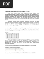 Download Algoritma Penjadwalan Proses Shortest Job First SJF by Abdur Rohman M SN13395162 doc pdf