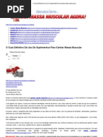 O Guia Definitivo de Uso de Suplementos Para Ganhar Massa Muscular