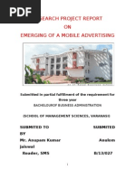 Research Project Report ON Emerging of A Mobile Advertising