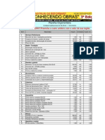 4 - Planilha Orçamentária (Para Ser Preenchido o Custo Unitário)