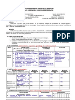 Plan de Mejora de Mejora de Los Apraendizajes