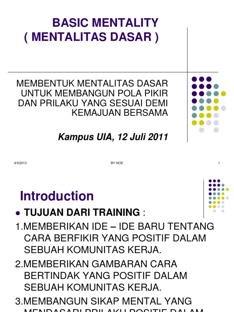 Basic Mentality | PDF