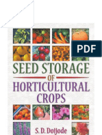 seed Storage of Horticultural Crops
