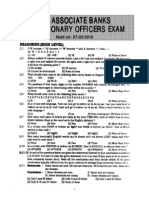 Sbi Associate Banks Po Exam2010