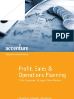 Accenture - Profit Sales and Operations Planning - Supply Chain