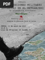 Charla debate "intervenciones en el exterior"