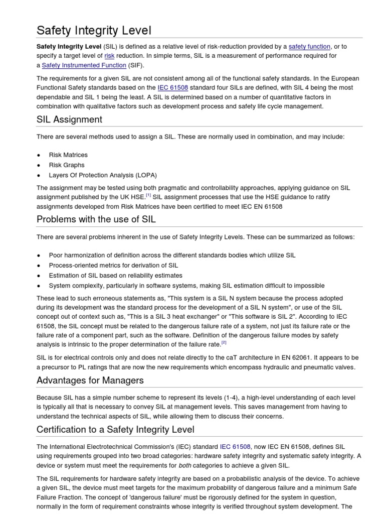 Sil | PDF | Computing | Safety
