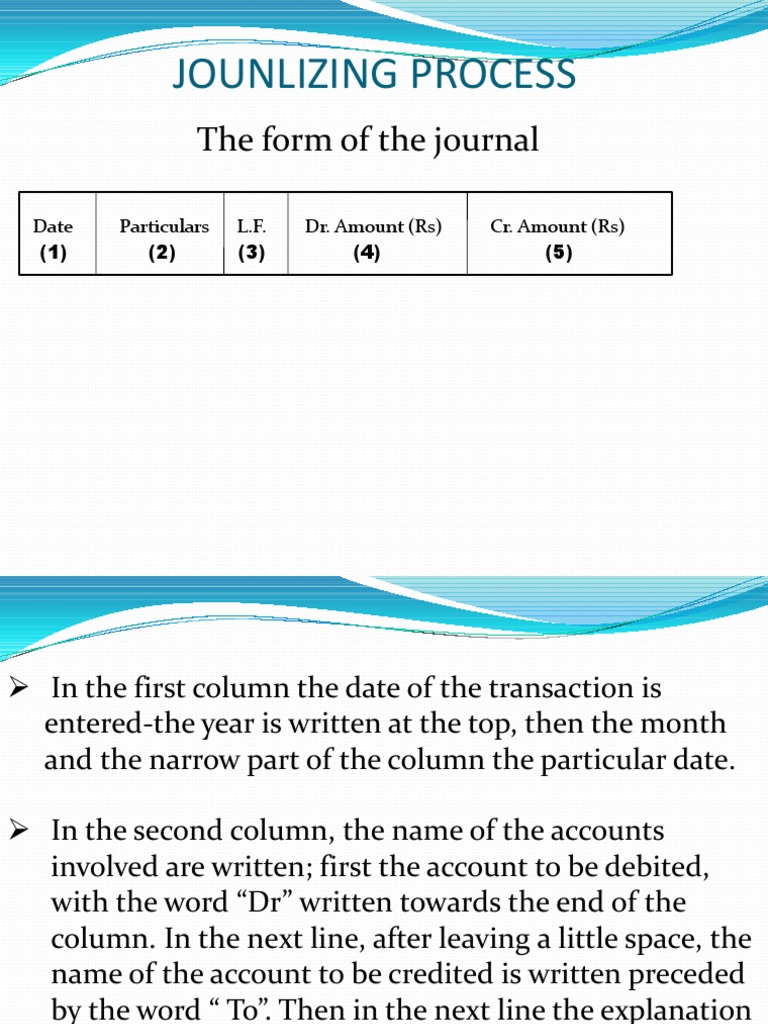 Journalizing Process Explained | PDF