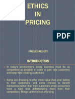 Ethics in Pricing