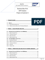 SAP Analytics Blueprint Example