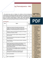 NPTEL Chemical Engineering Thermodynamics