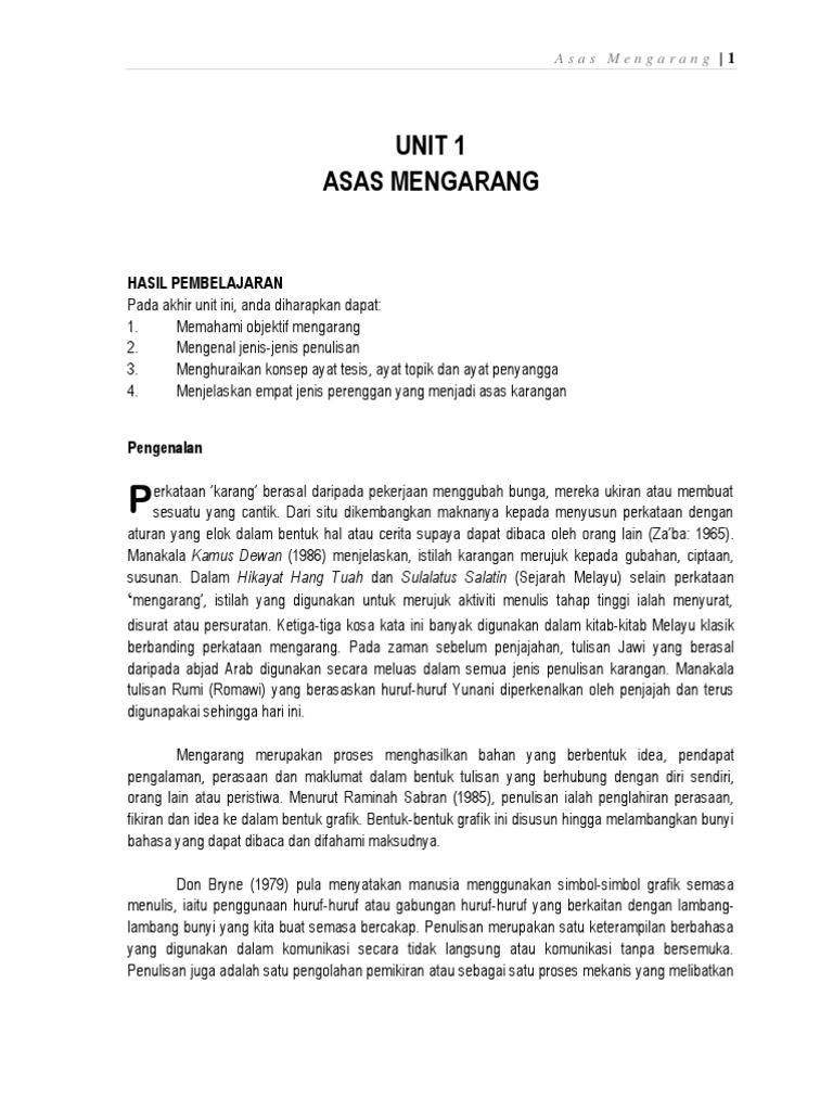 B Asas Mengarangx Pdf