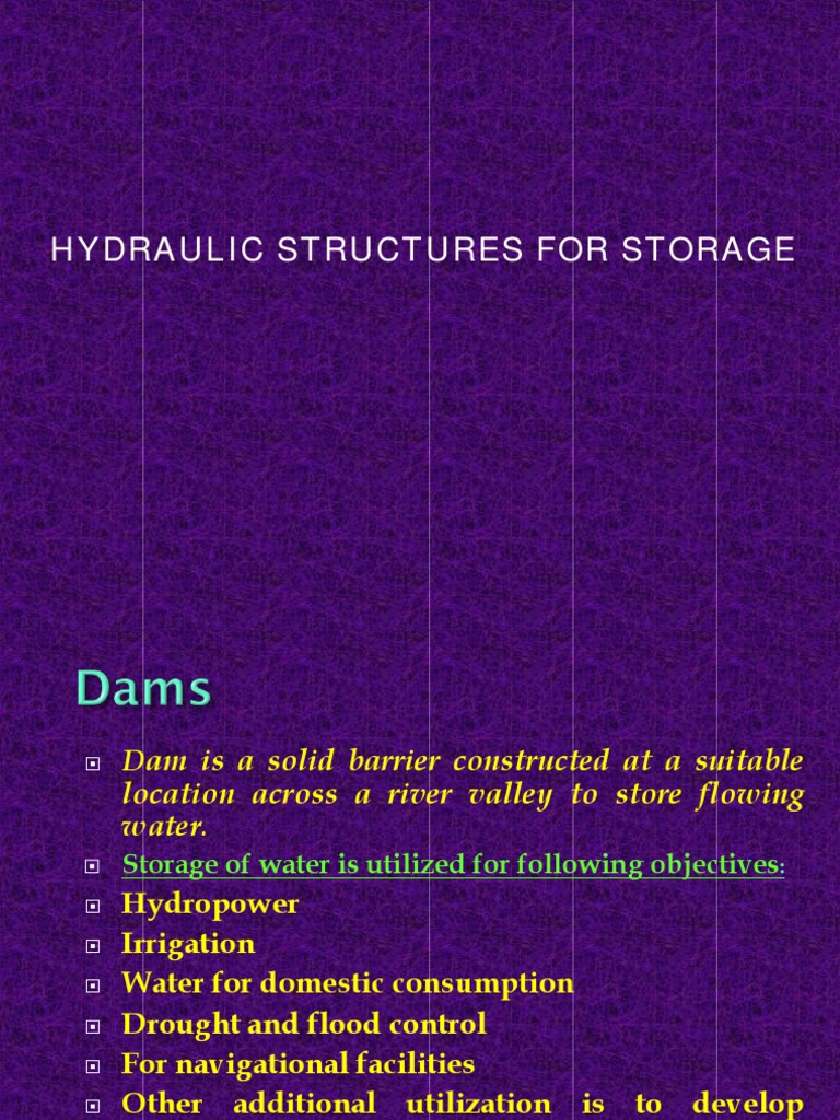 Hydraulic Structures: Types of Dams | PDF | Dam | Reservoir