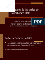 Perlas del Bachillerato 2004