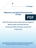 The Impact of Low Carbon Policy On Migration