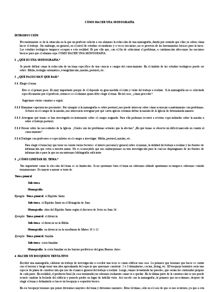 Ok Cómo hacer una monografía I