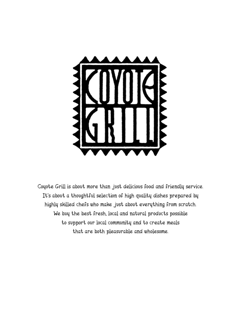 Coyote Grill Menu Feb 09 PDF Coleslaw Taco
