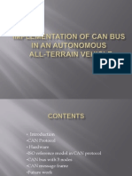 Implementation of CAN Bus in An Autonomous All-Terrain Vehicle