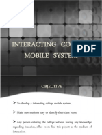 Interacting College Mobile System