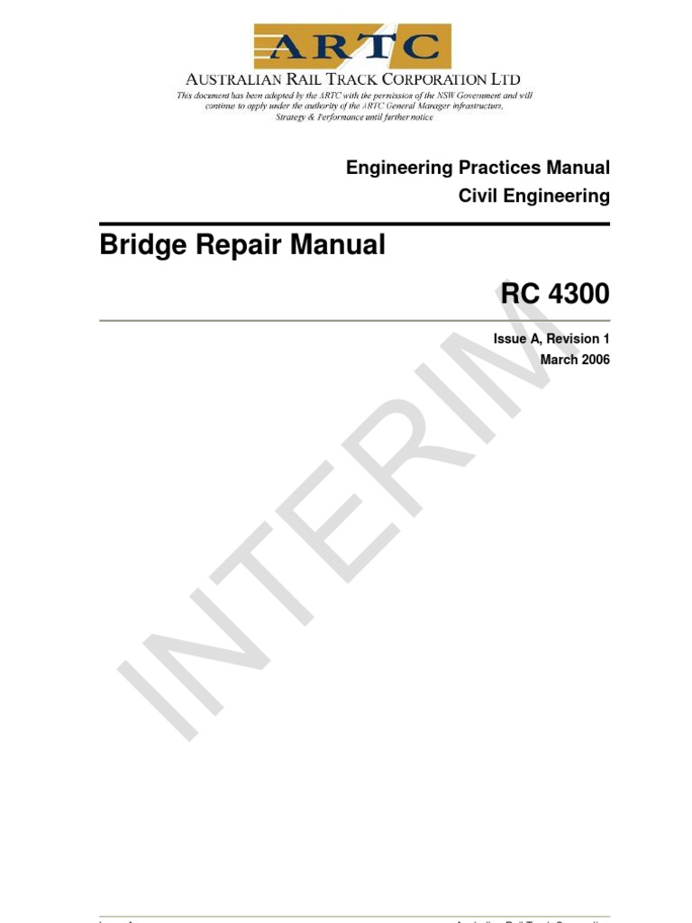 Bridge Repair Manual PDF Fatigue (Material) Corrosion