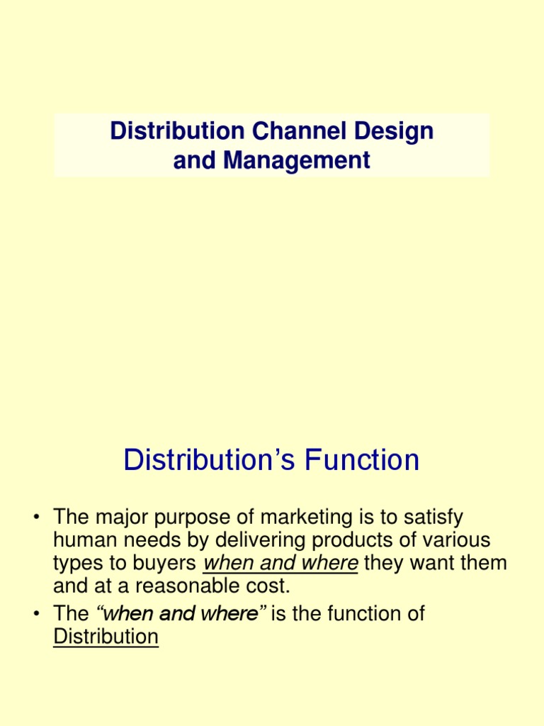 Distribution Channel and Design Management | PDF | Retail | Marketing