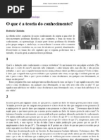 Crítica_ O que é a teoria do conhecimento_
