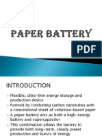 Paper Battery